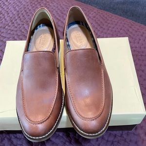 Loafers, Sperry, tan/brown leather
